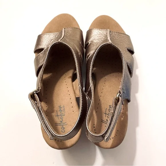 NWOB Clarks Annabel Bari Wedge Sandals - Picture 6 of 13